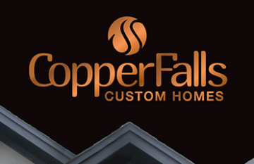 Copper Falls Custom Homes -  branding  design  web  featured